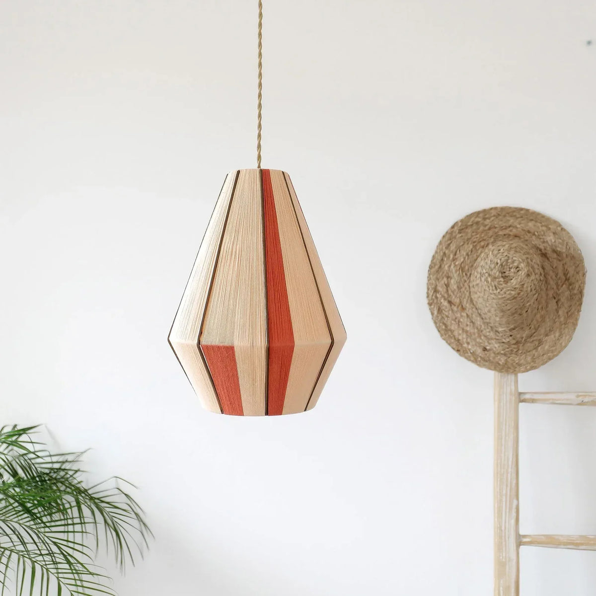 Handmade Organic Cotton String Pendant Light
