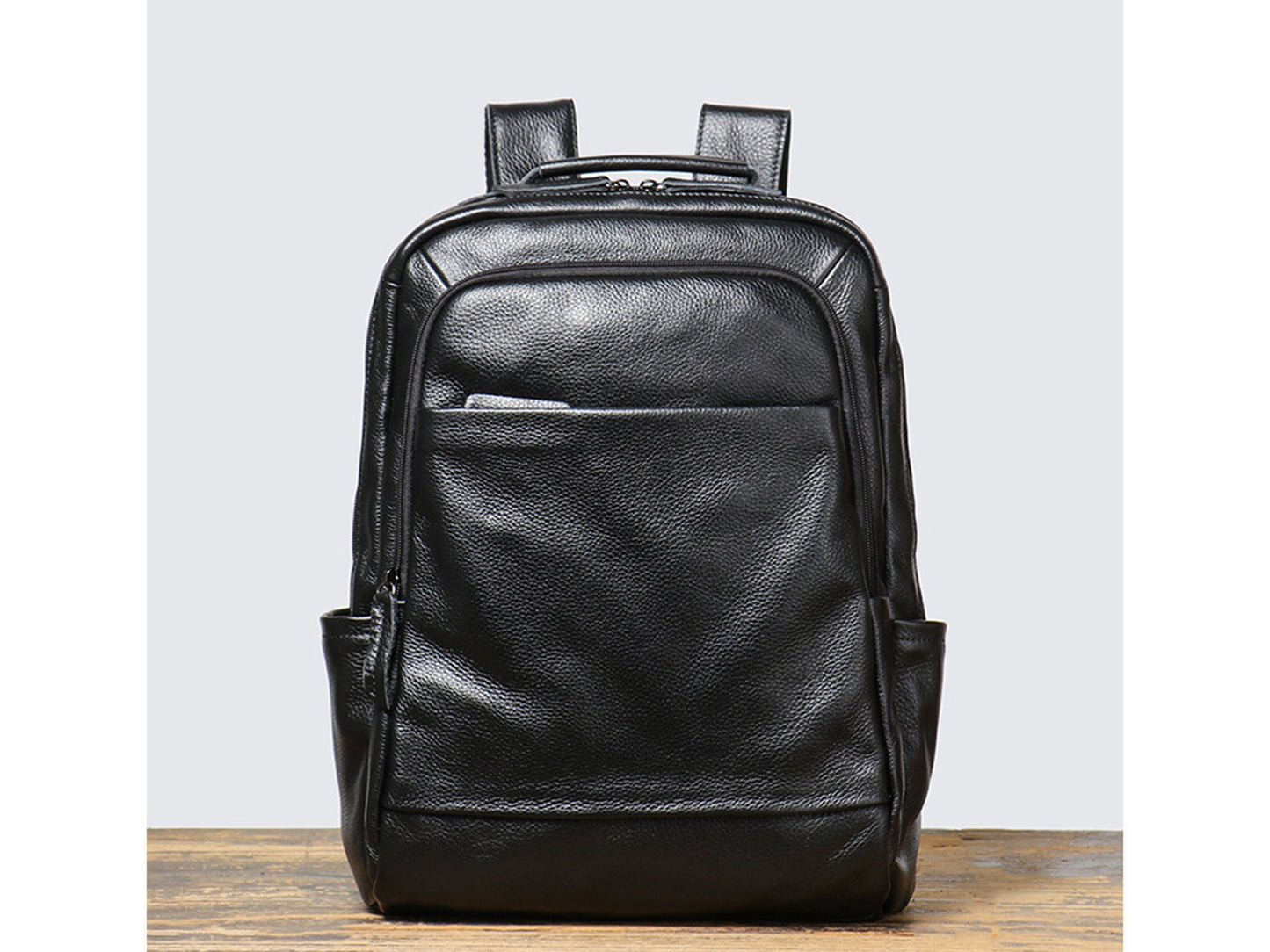 Genuine Leather Cowhide Laptop Backpack