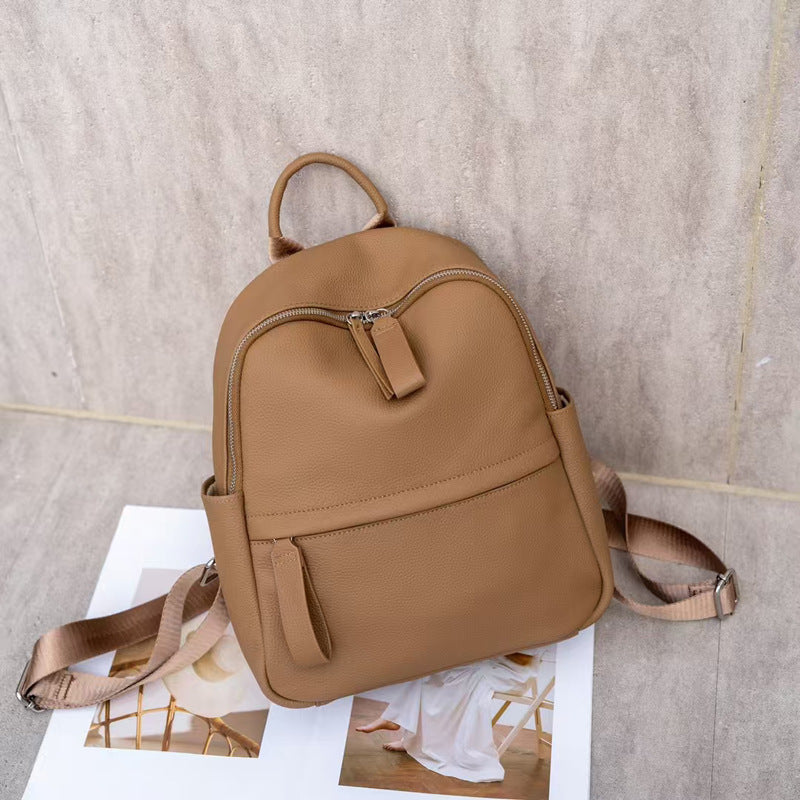 genuine leather mini rucksack womens