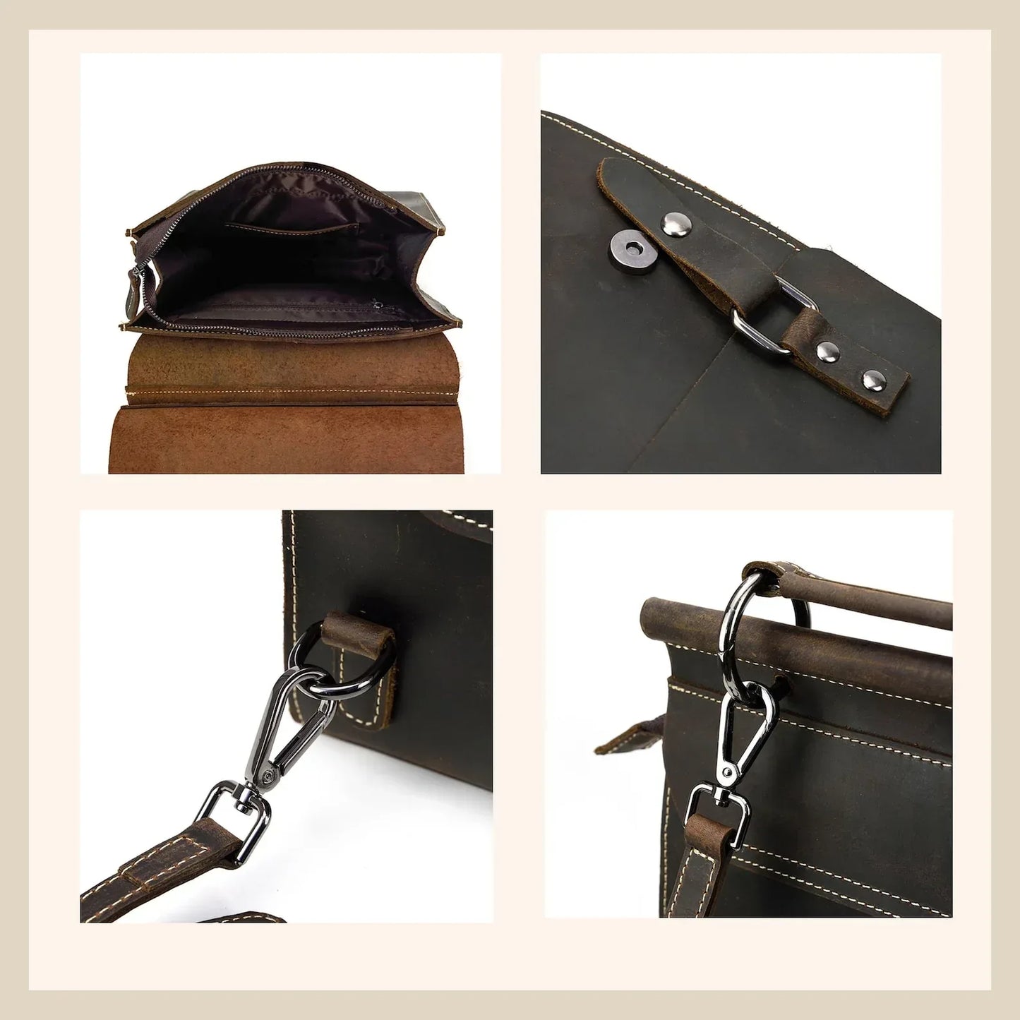 Real Leather Professional Backpack