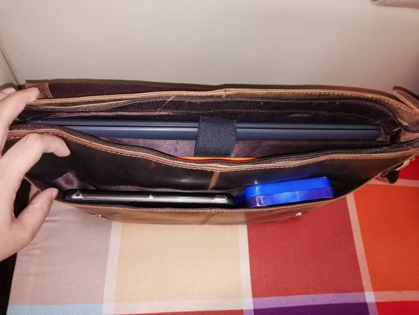 Handmade Leather Messenger Office Bag