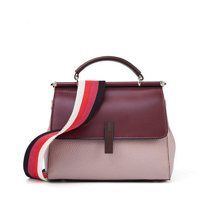 Shoulder bag women leather crossbody handbag