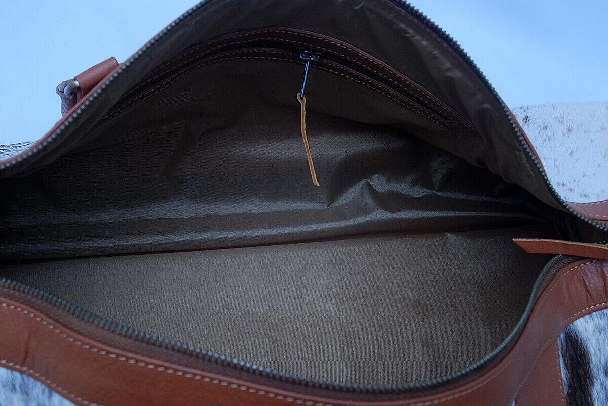 Speckled Cow Skin Duffle Bag