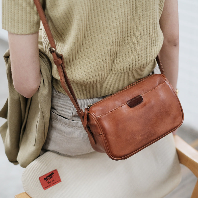 women leather pillow bag crossbody purse