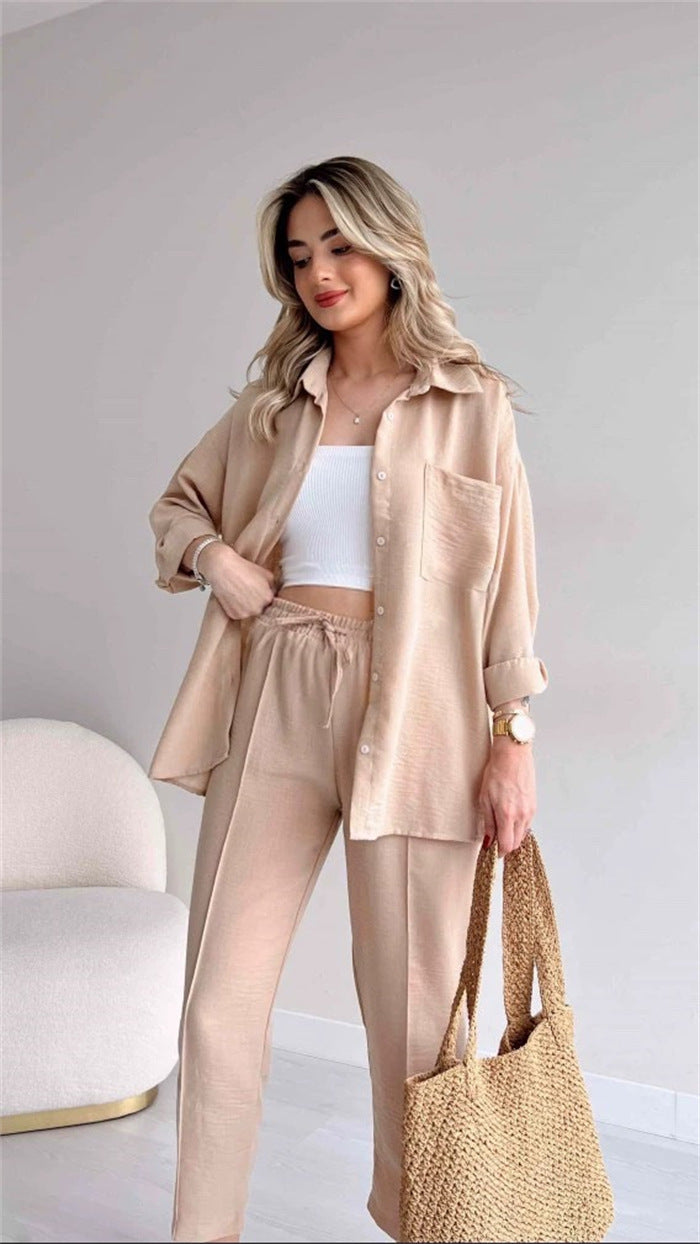 matching two piece co-ord outfits.