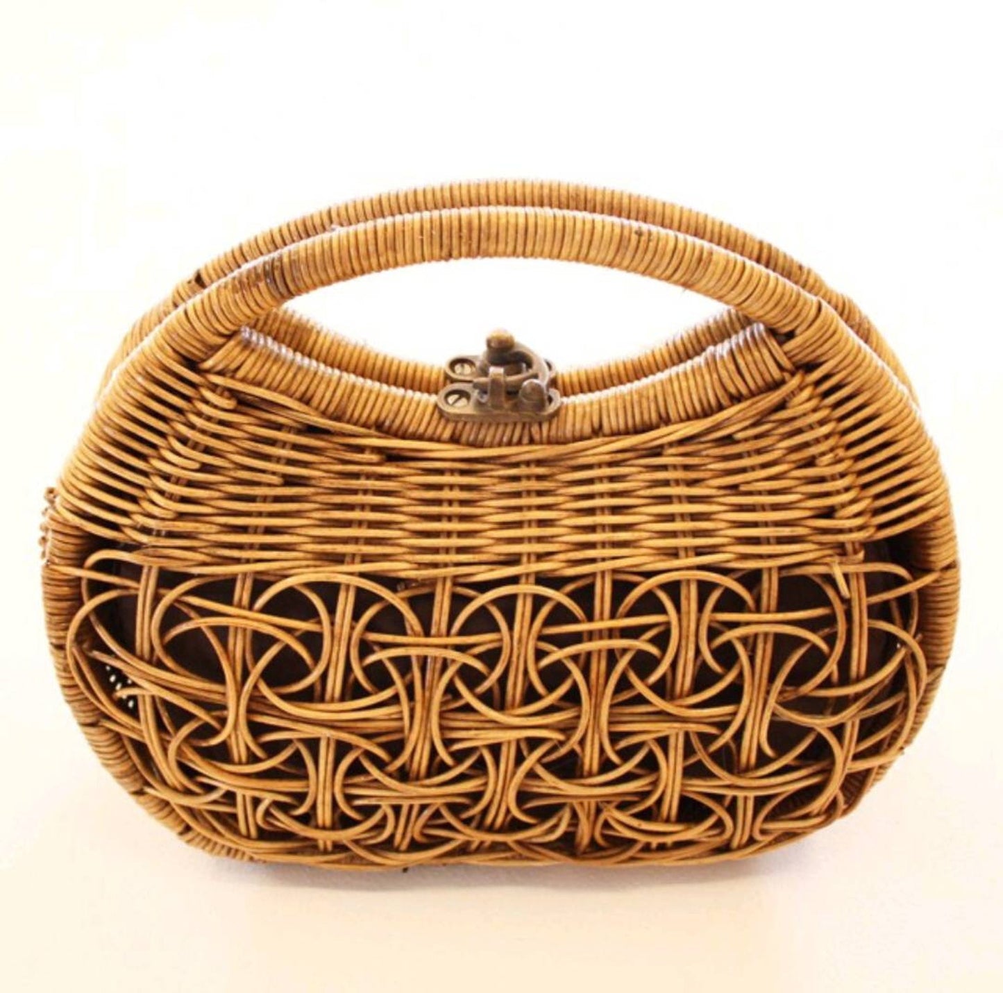 Summer Rattan Tote Bag