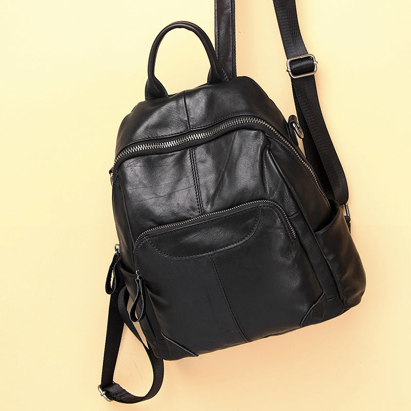 Leather Women Backpack Travel Daypack