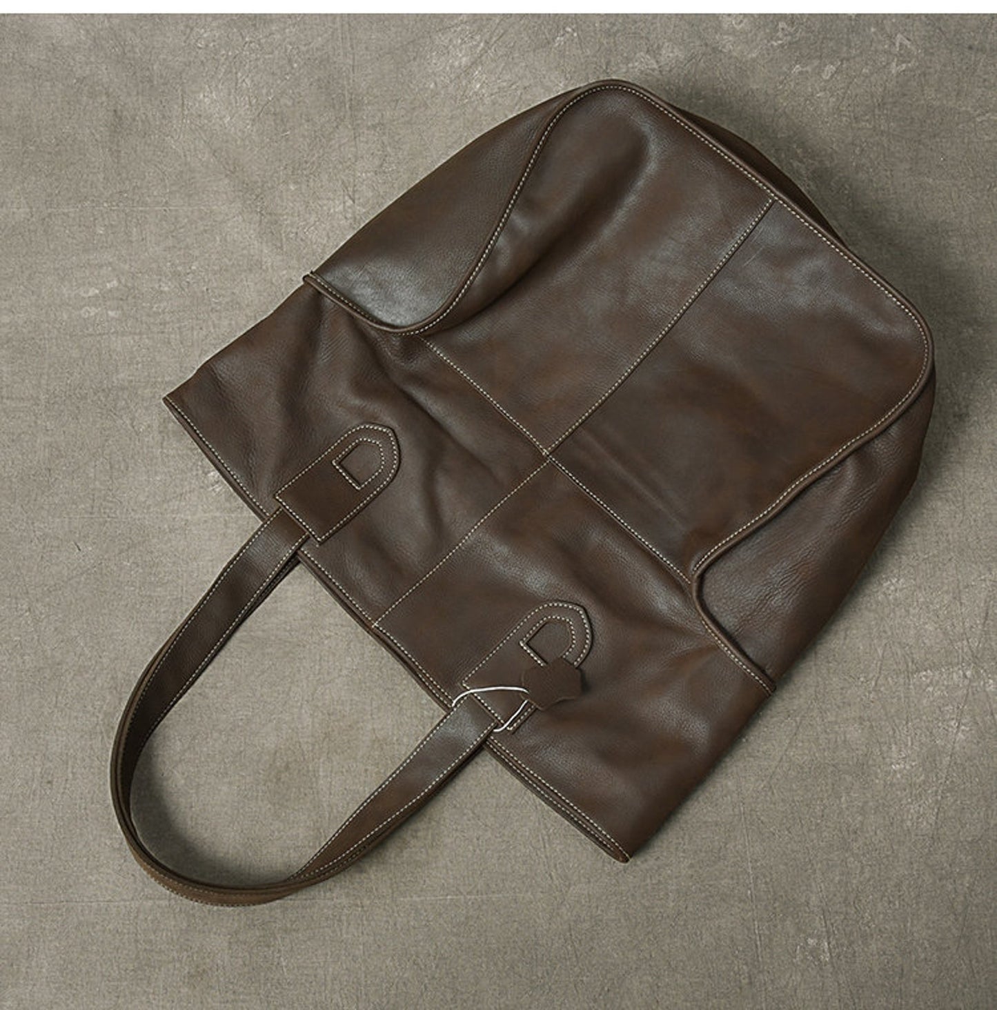 Extra Large Leather Tote Work and Travel Bag