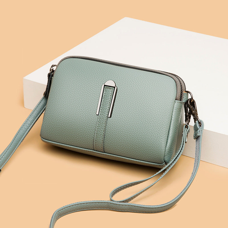 Genuine Leather Mini Crossbody Bag for Women