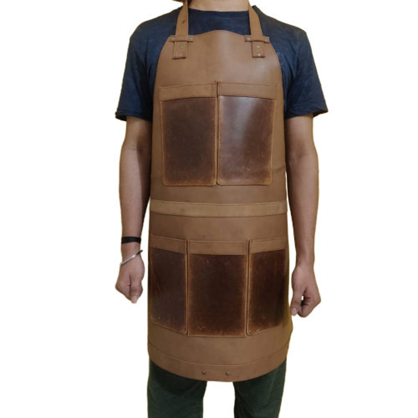 Genuine leather work apron