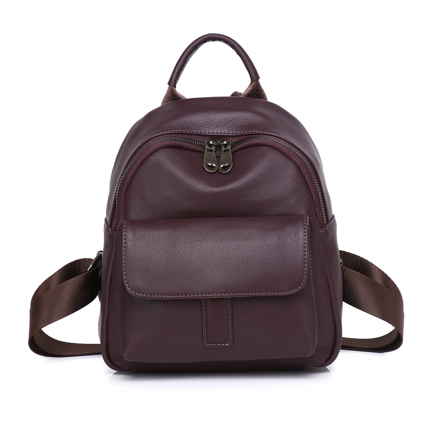 Mini Genuine Leather Backpack for Women