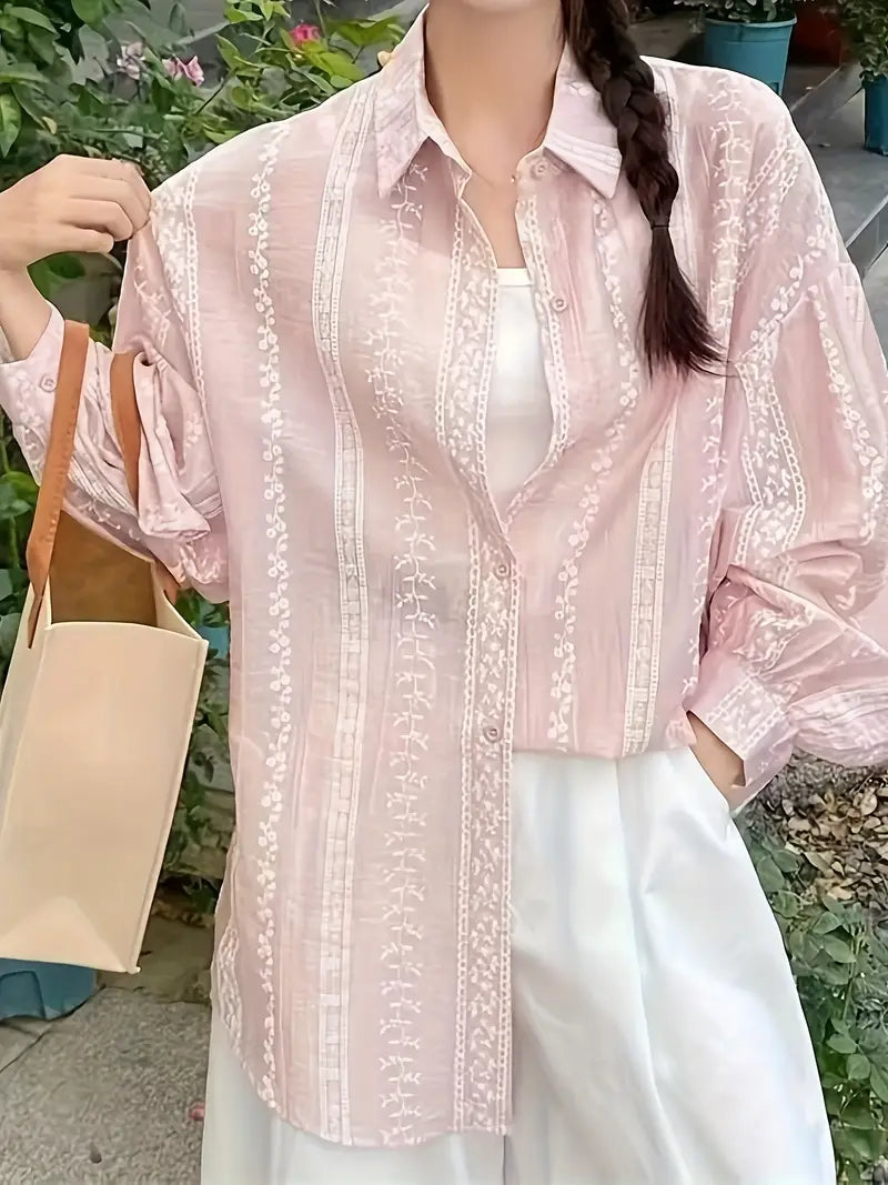 women's long sleeve blouse for summer beach