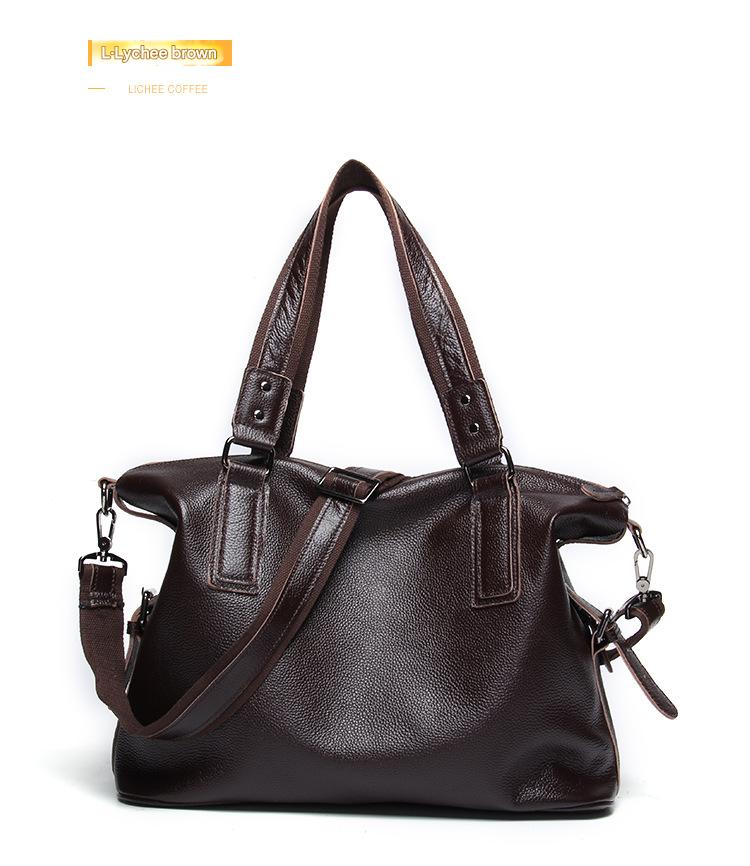 Genuine Leather Men’s Messenger Shoulder Bag Large
