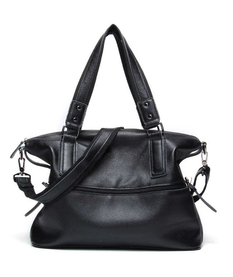 Genuine Leather Men’s Messenger Shoulder Bag Large