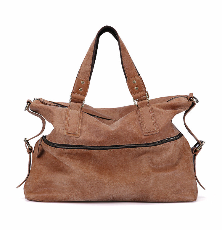Genuine Cowhide Leather Suede Women’s Crossbody Shoulder Bag