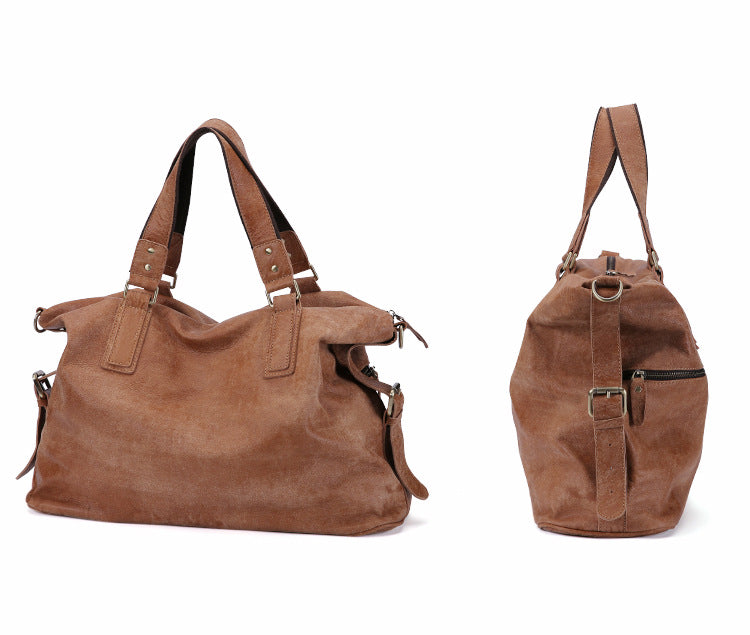 Genuine Cowhide Leather Suede Women’s Crossbody Shoulder Bag