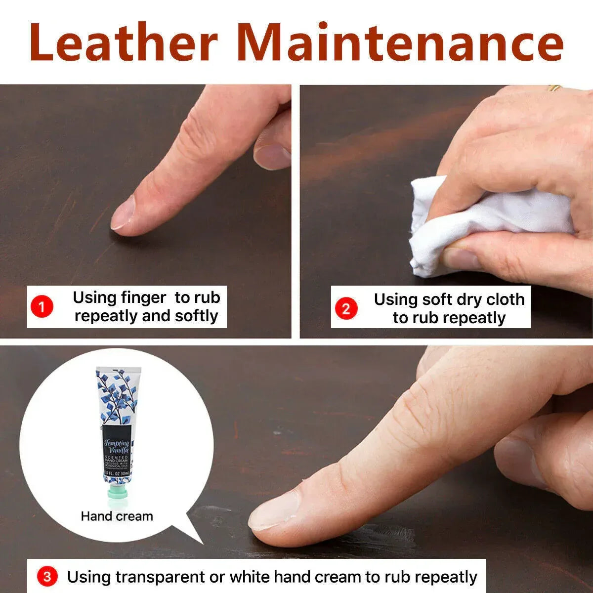 Cowhide Leather Pencil Pouch Case