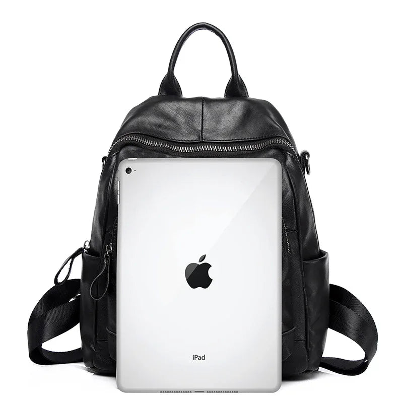 Leather Women Backpack Travel Daypack