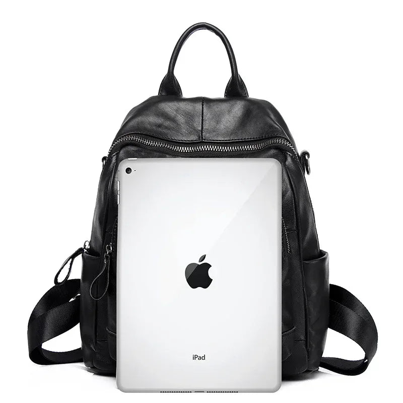 Leather Women Backpack Travel Daypack
