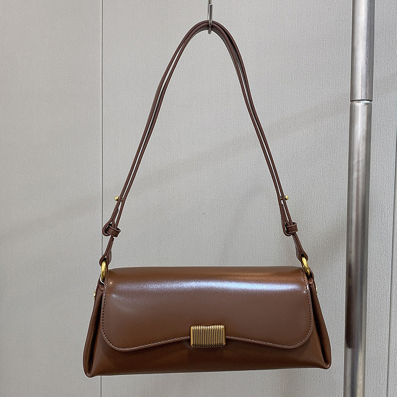 women genuine leather underarm bag