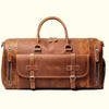 leather duffle bag with shoe compartment