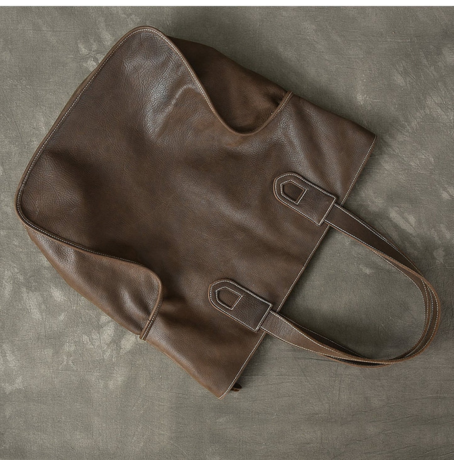 Extra Large Leather Tote Work and Travel Bag