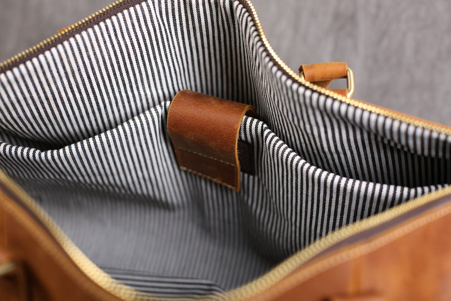 Genuine Leather Weekender Duffle Bag