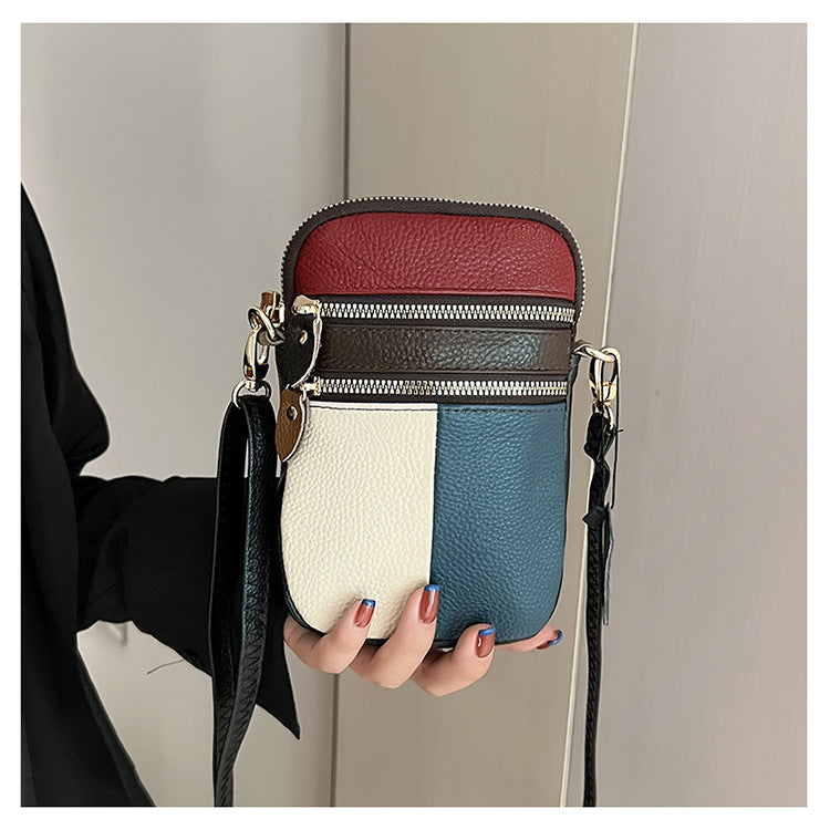 Leather Small Crossbody Bag for Women
