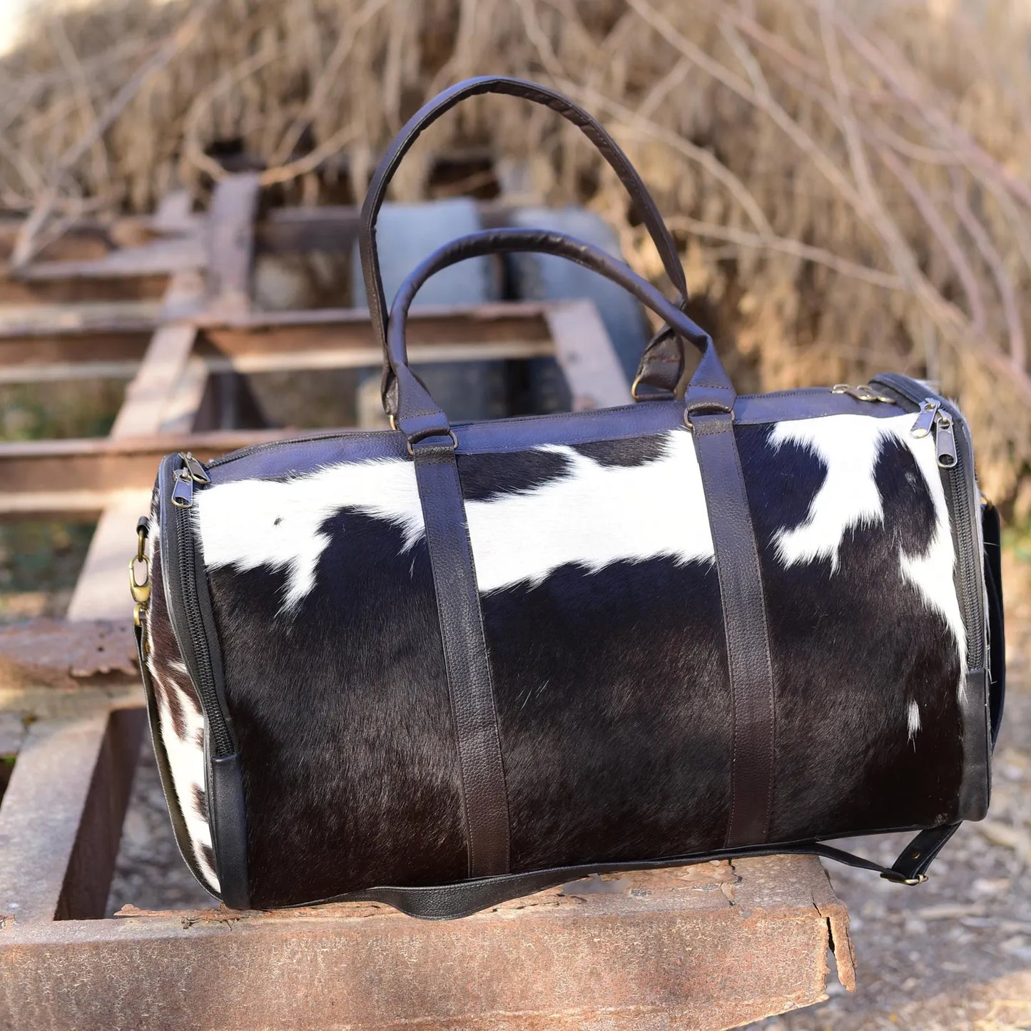 Duffle Weekender Bag Cowhide