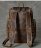 Large Leather Brown Backpack