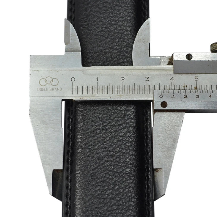 Modern Buckle Leather Belt Men Sleek Skinny Style