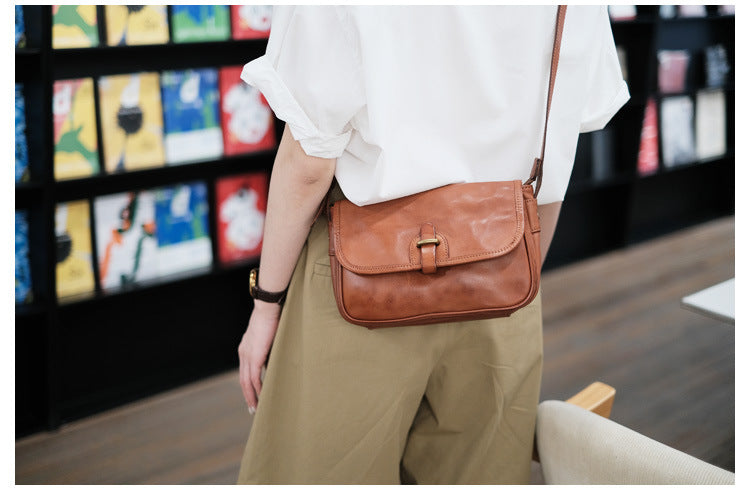 genuine leather women crossbody sling bag