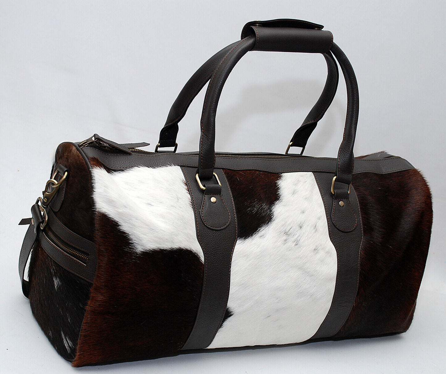 weekender duffle bag cowhide