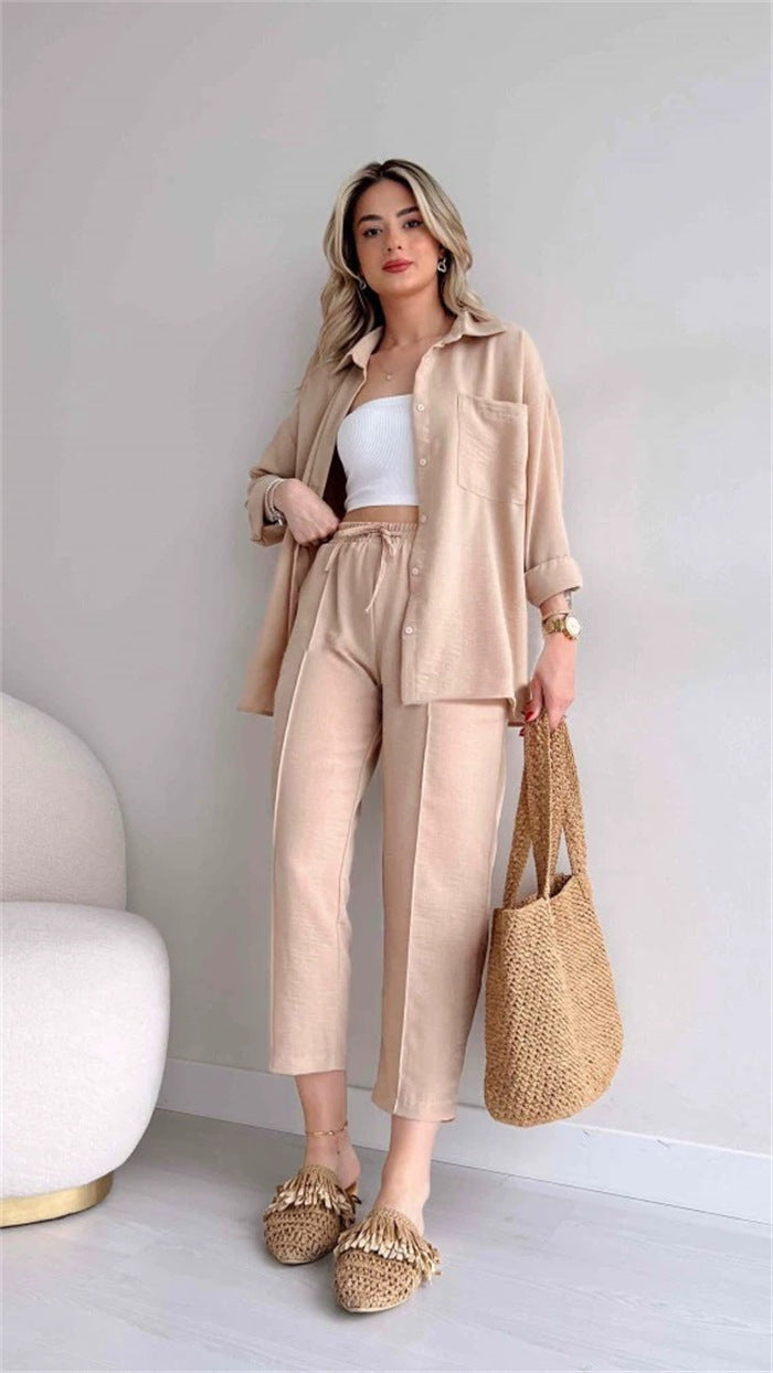 matching two piece co-ord outfits.