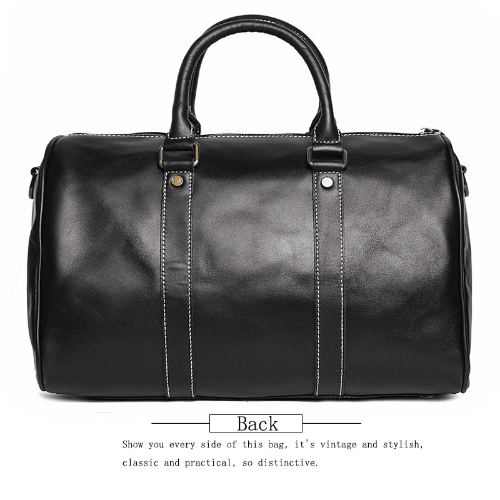 Vintage Men’s Leather Duffel Bag Business & Travel Bag