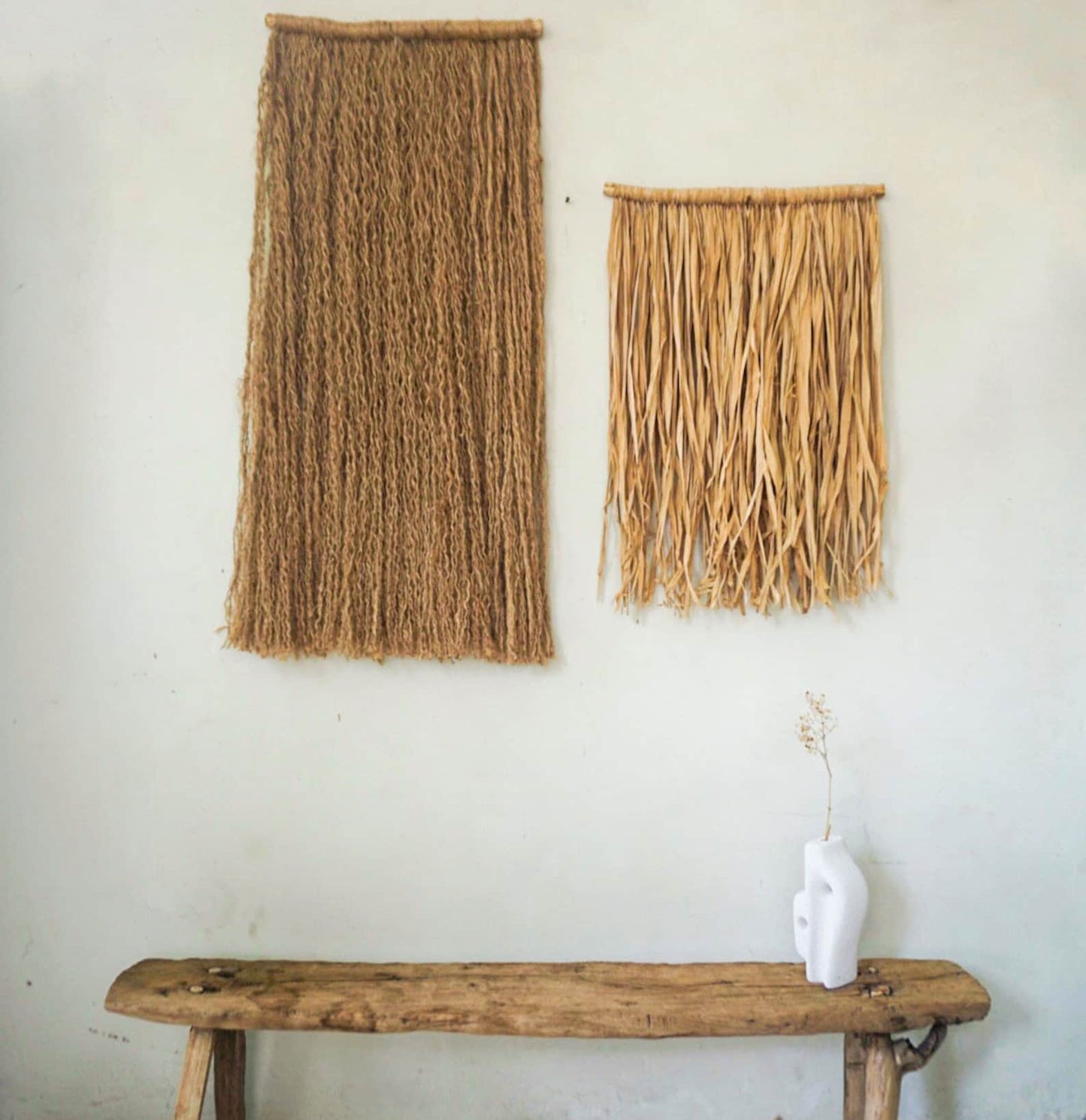 Wabi Sabi Jute Wall HangingHandmade Mediterranean Wall Decor