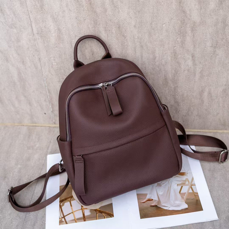 genuine leather mini rucksack womens