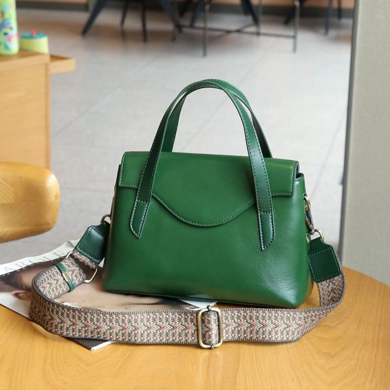 Genuine Leather Shoulder Handbag Crossbody