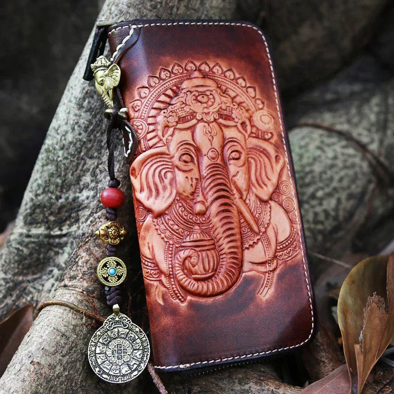 Mini Leather Wallet Women Zip Around
