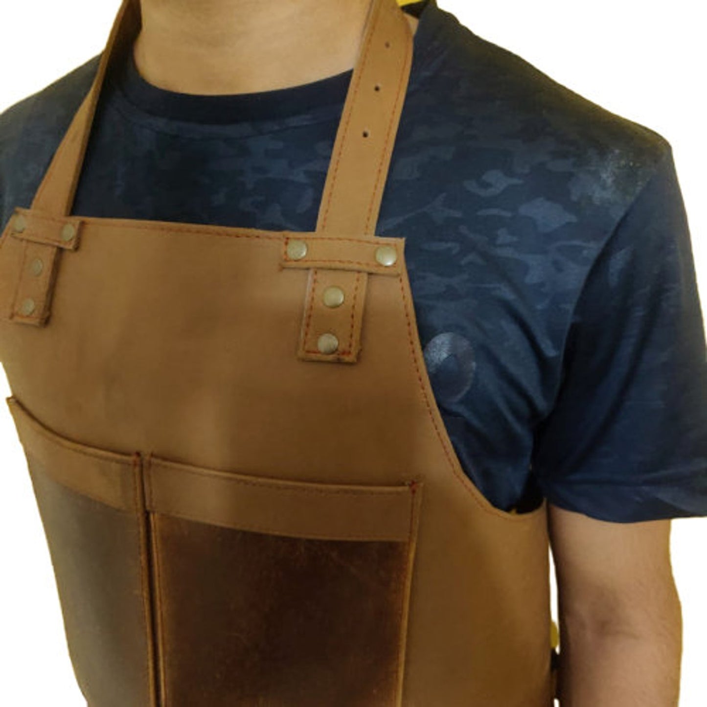 Genuine leather work apron
