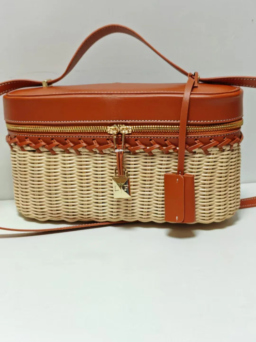 Woven Wicker Rattan Handbag