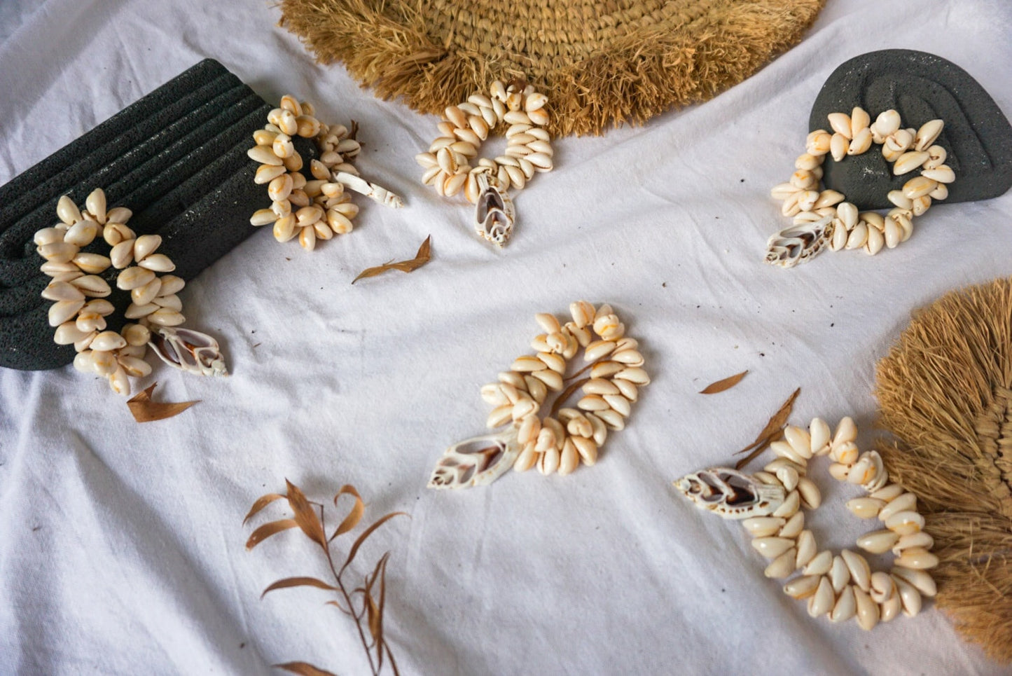 Cowrie Seashells Napkin Ring