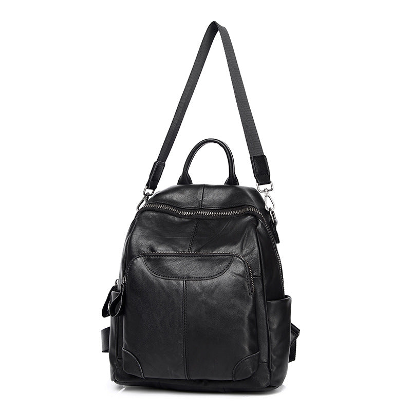 Leather Women Backpack Travel Daypack