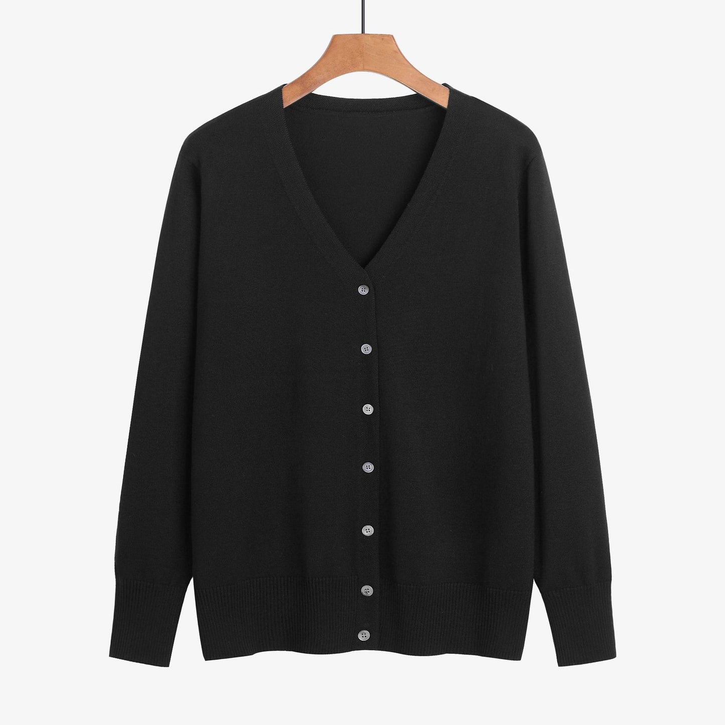 cotton v neck sweaters women long sleeve