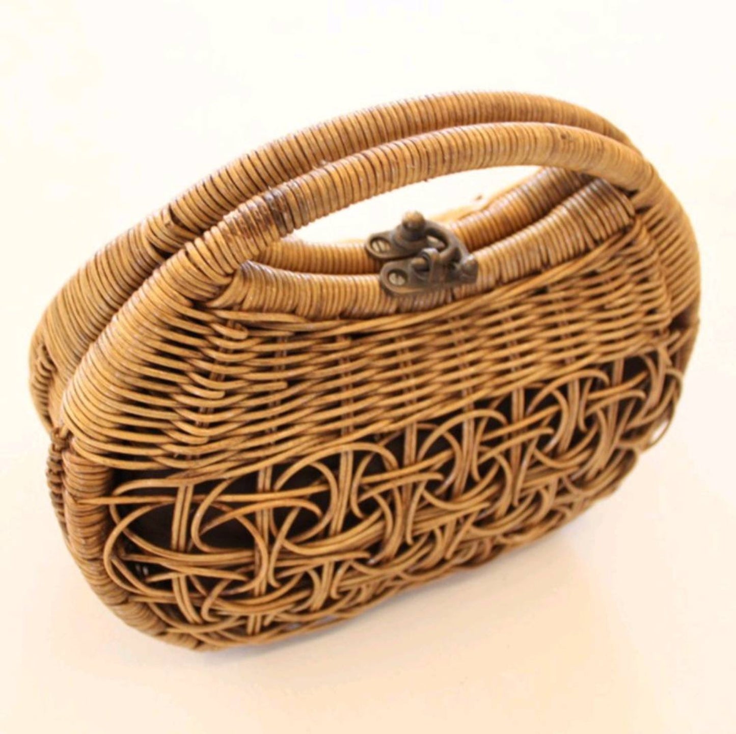 Summer Rattan Tote Bag