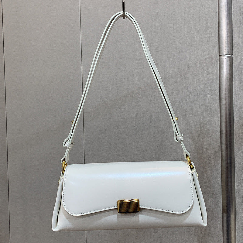 women genuine leather underarm bag