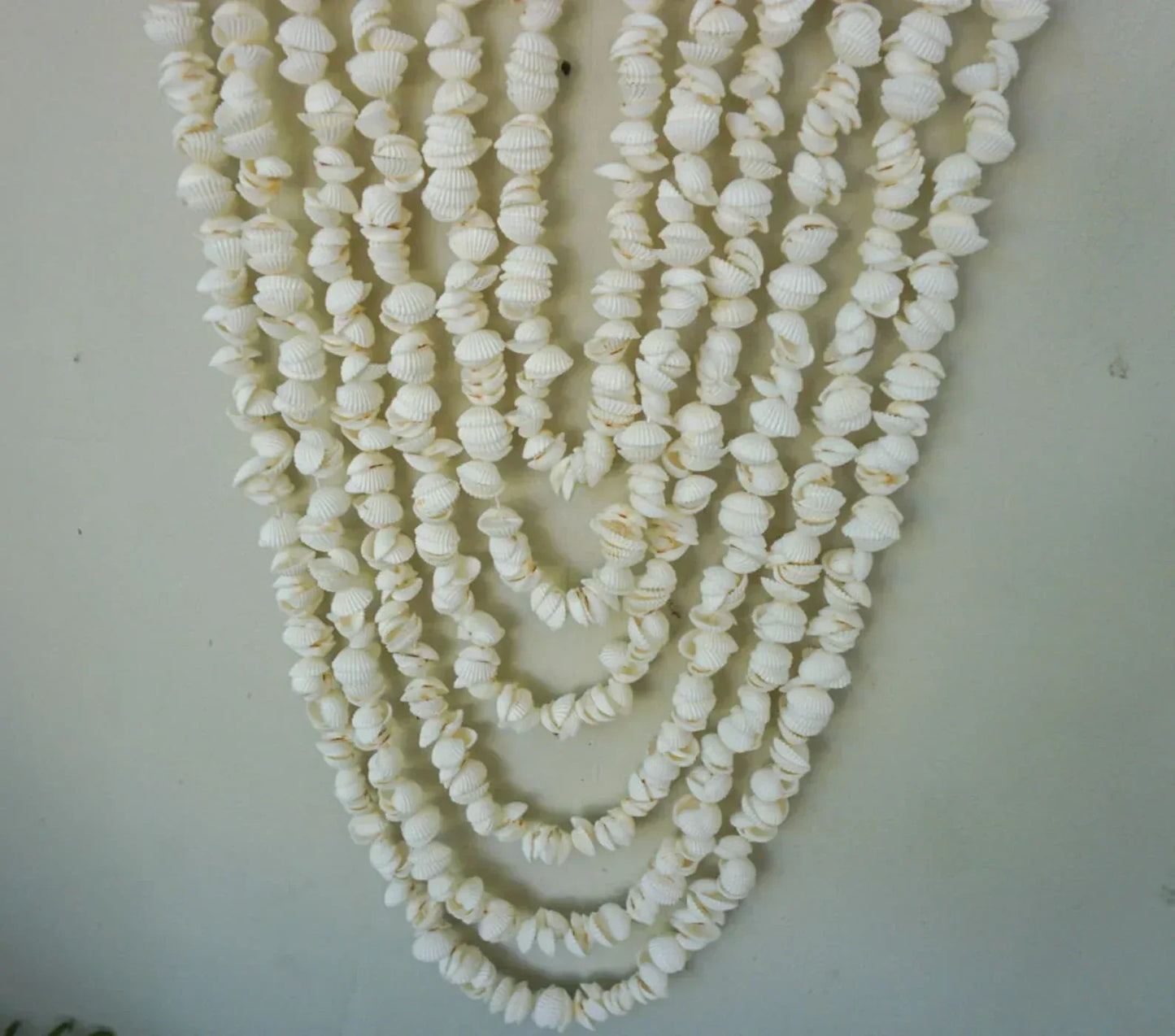 White shell boho hanging wall decor