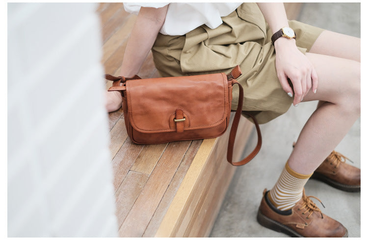 genuine leather women crossbody sling bag