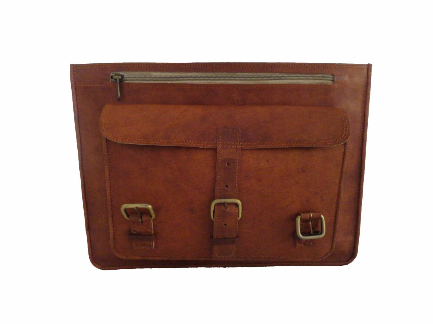 Vintage Leather Satchel Messenger Bag