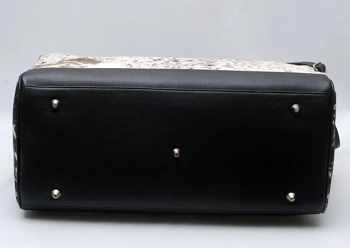 Real Natural Cowhide Duffle Bag